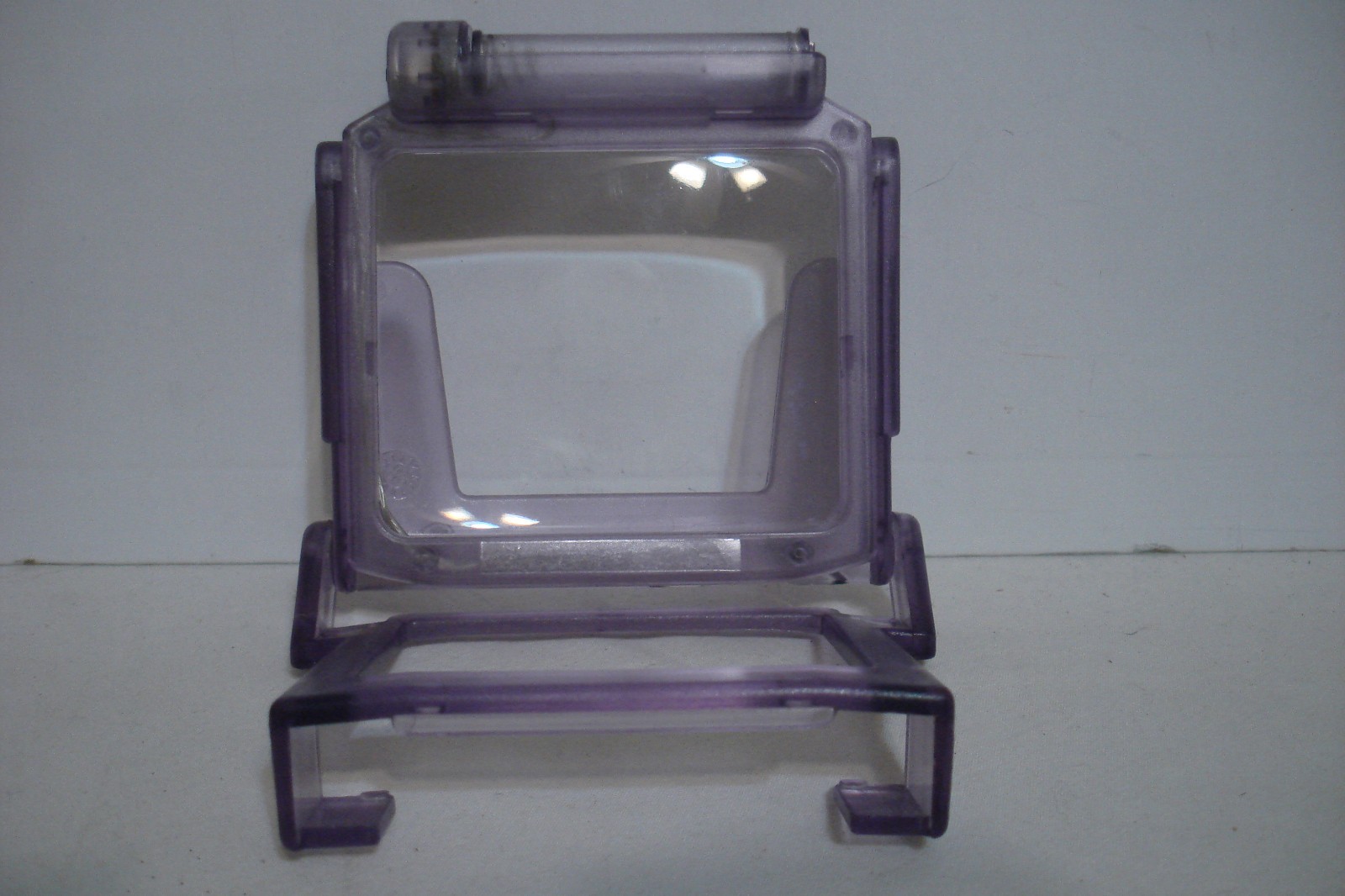 Nintendo Game Boy Color System Clear Atomic Purple w/ Pelican Accessories