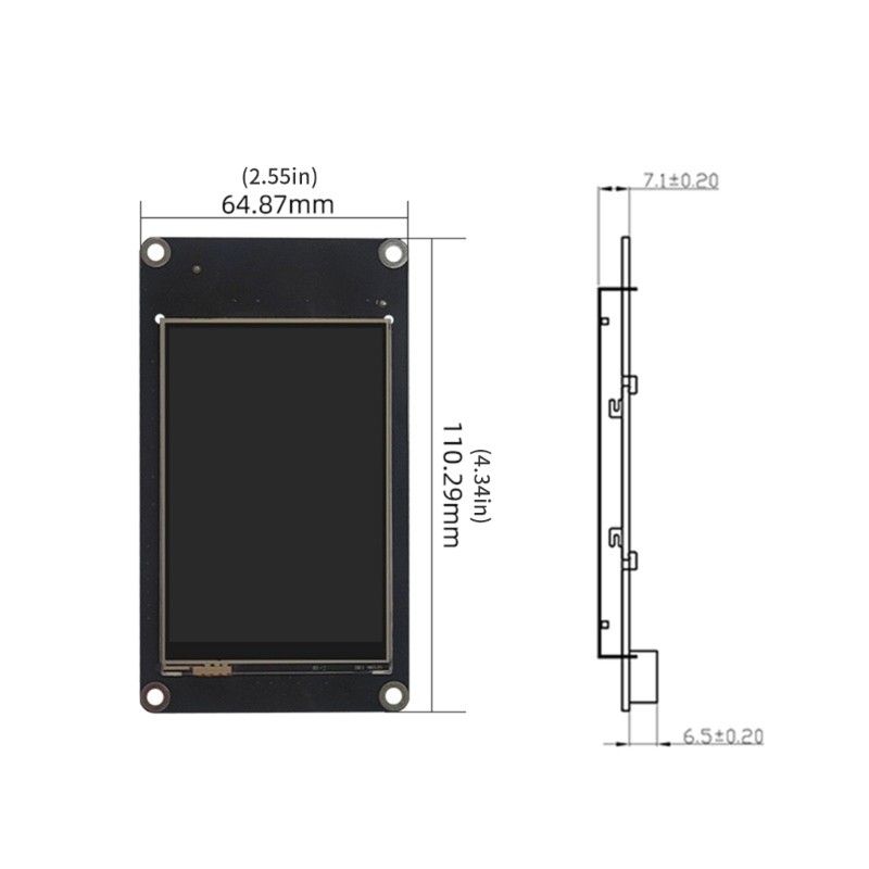 480×320 Resolution Communication High Brightness For Handheld Industrial