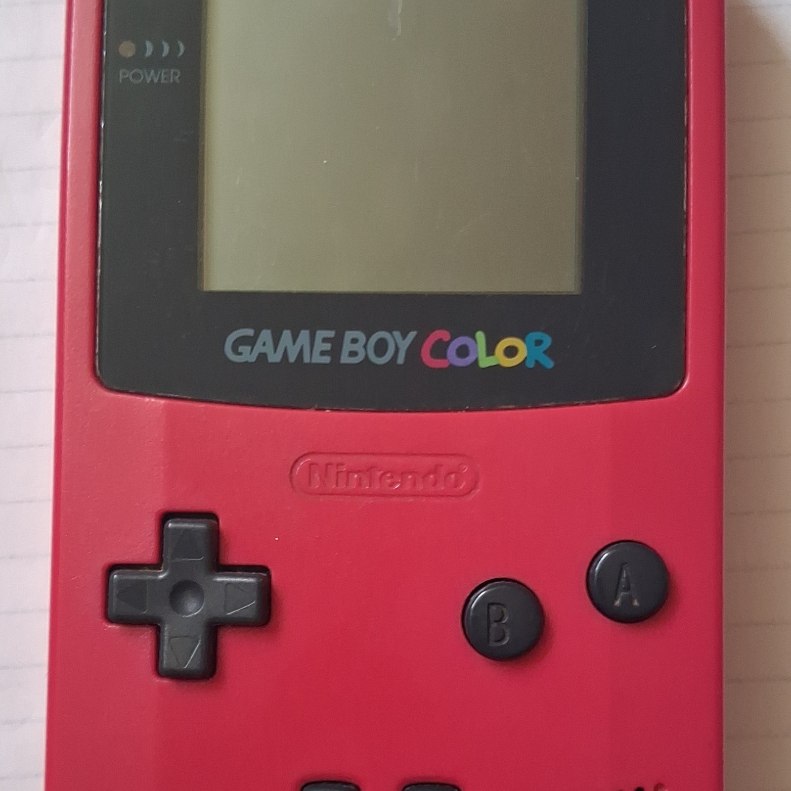 Nintendo Game Boy Color Berry Red Handheld Console System, Tested, Working