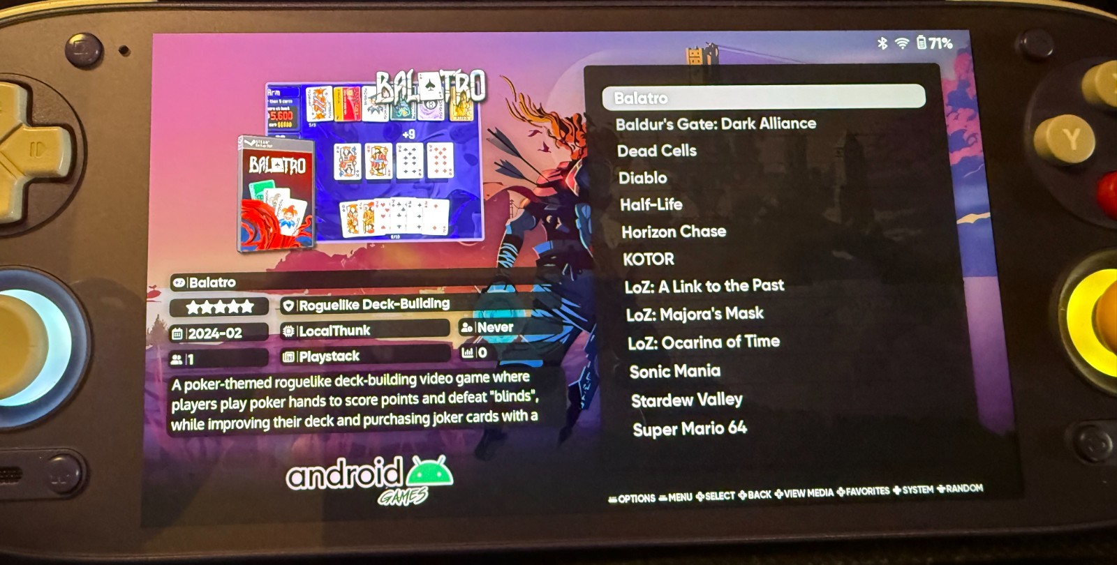 Retroid Pocket 5 | GC Purple | 512GB SD | ES-DE | TPU Grip | Power On & Play!