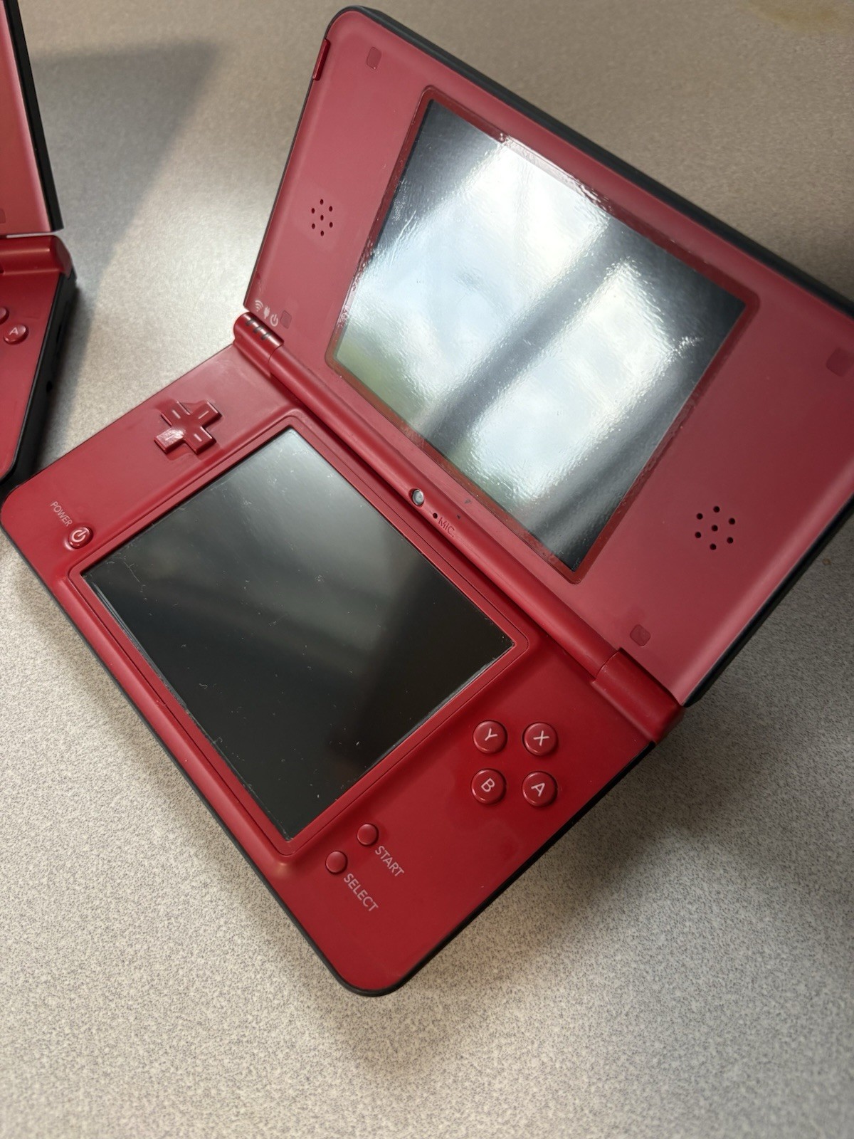 Nintendo DSi XL Super Mario Bros. 25th Anniversary Edition Red (2x) FOR PARTS