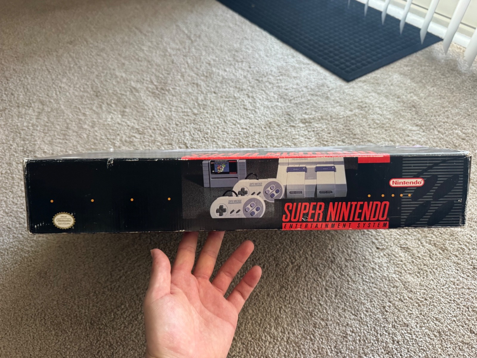Super NES Nintendo SNES system console bundle CIB complete w/ Mario video game