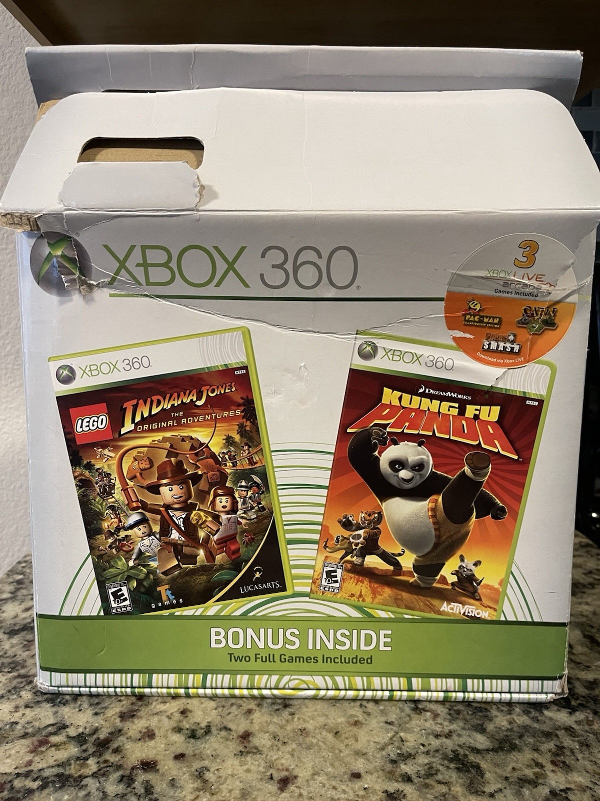 Microsoft Xbox 360 Pro System Value Bundle 60GB WORKNG NO GAMES