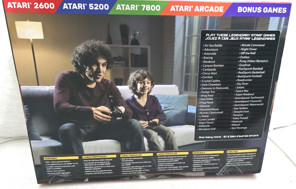Atari GameStation Pro Video Game Console 200+ Games Wireless Joysticks My Arcade