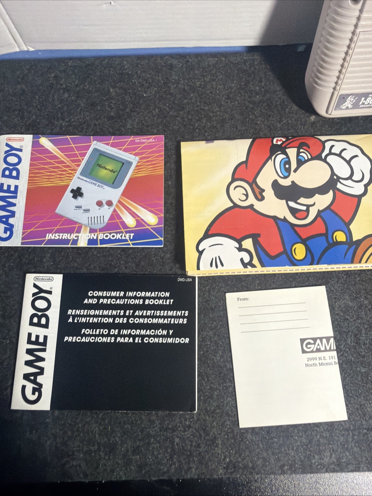 Nintendo GameBoy DMG-01 Complete With Box Original Tested CIB Box Manual Read