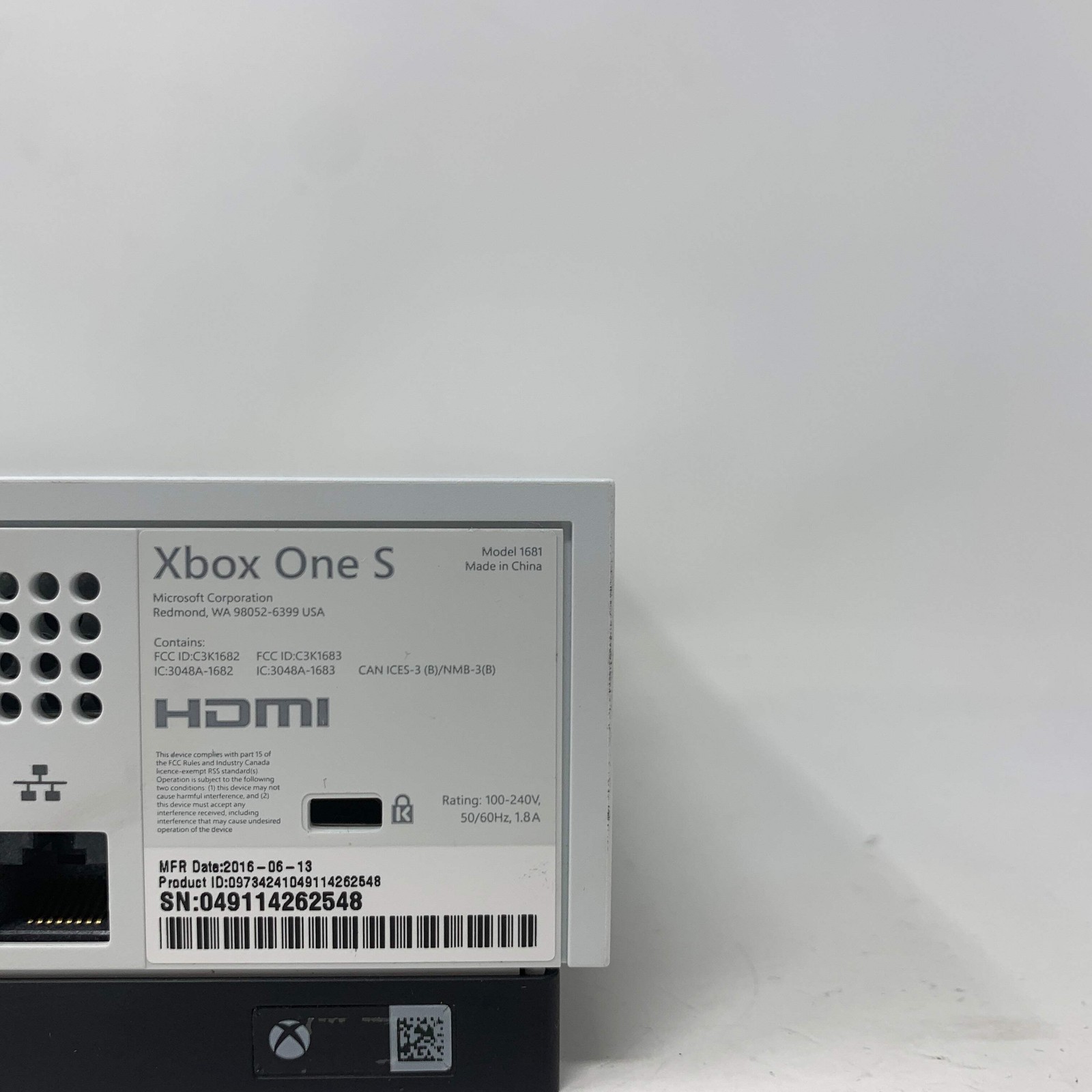 Microsoft Xbox One S 2TB Console Gaming System White 1681