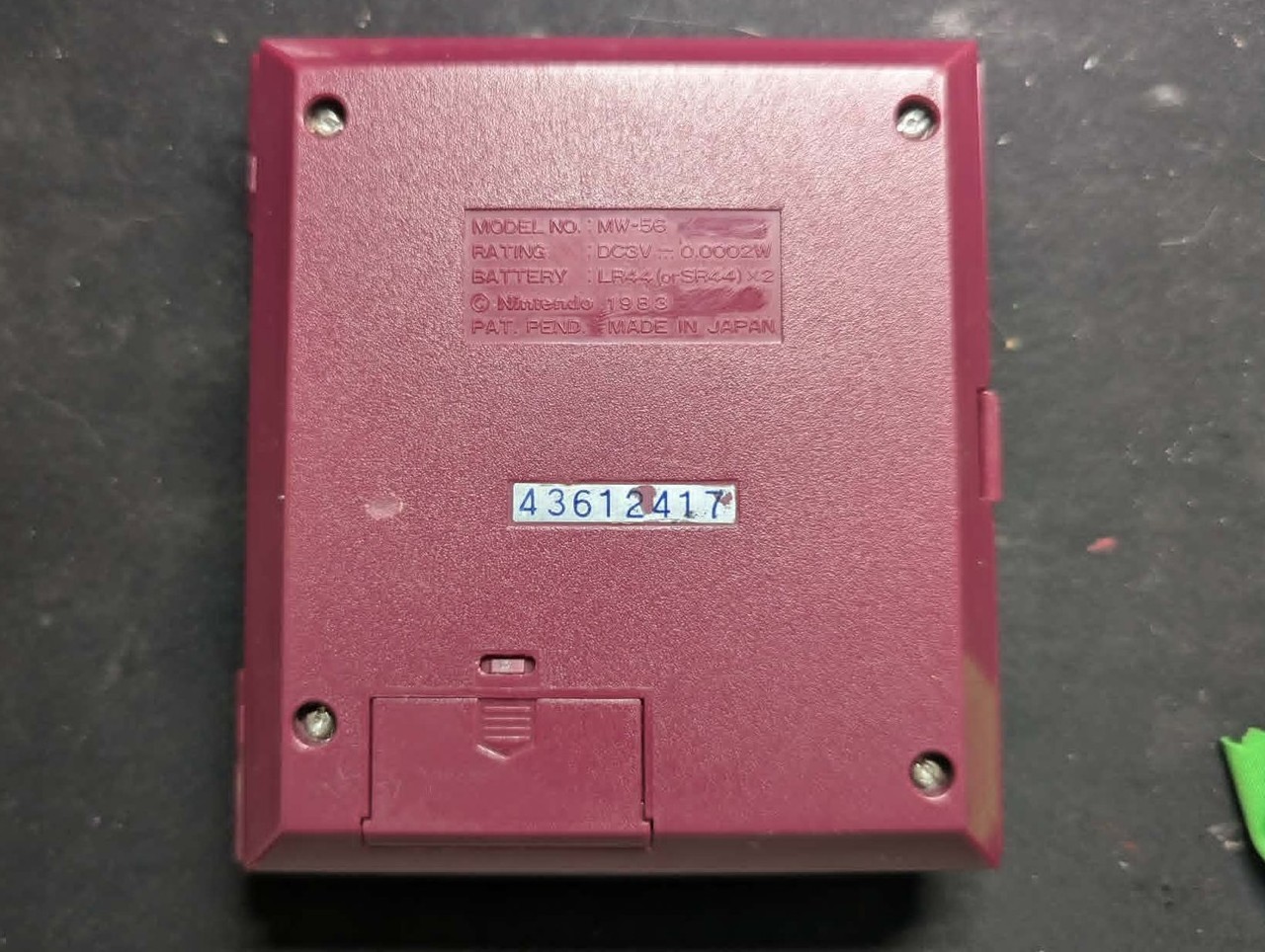 Vintage 1983 Super Mario Bros. Nintendo GAME & WATCH MW-86 w/ Booklets RARE