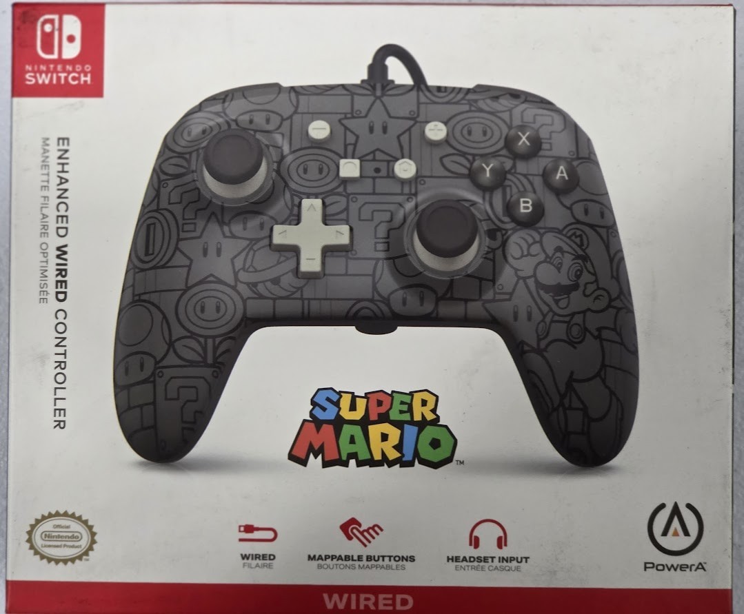 PowerA Enhanced Wired Controller Switch (Power-Up Mario) New Special (US 2021)