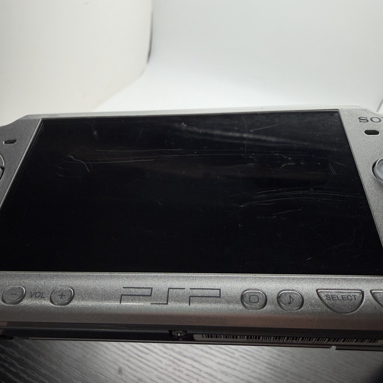 Sony PlayStation Portable Silver PSP-2001 w/ Memory Card and Game [TESTED/WORKS]