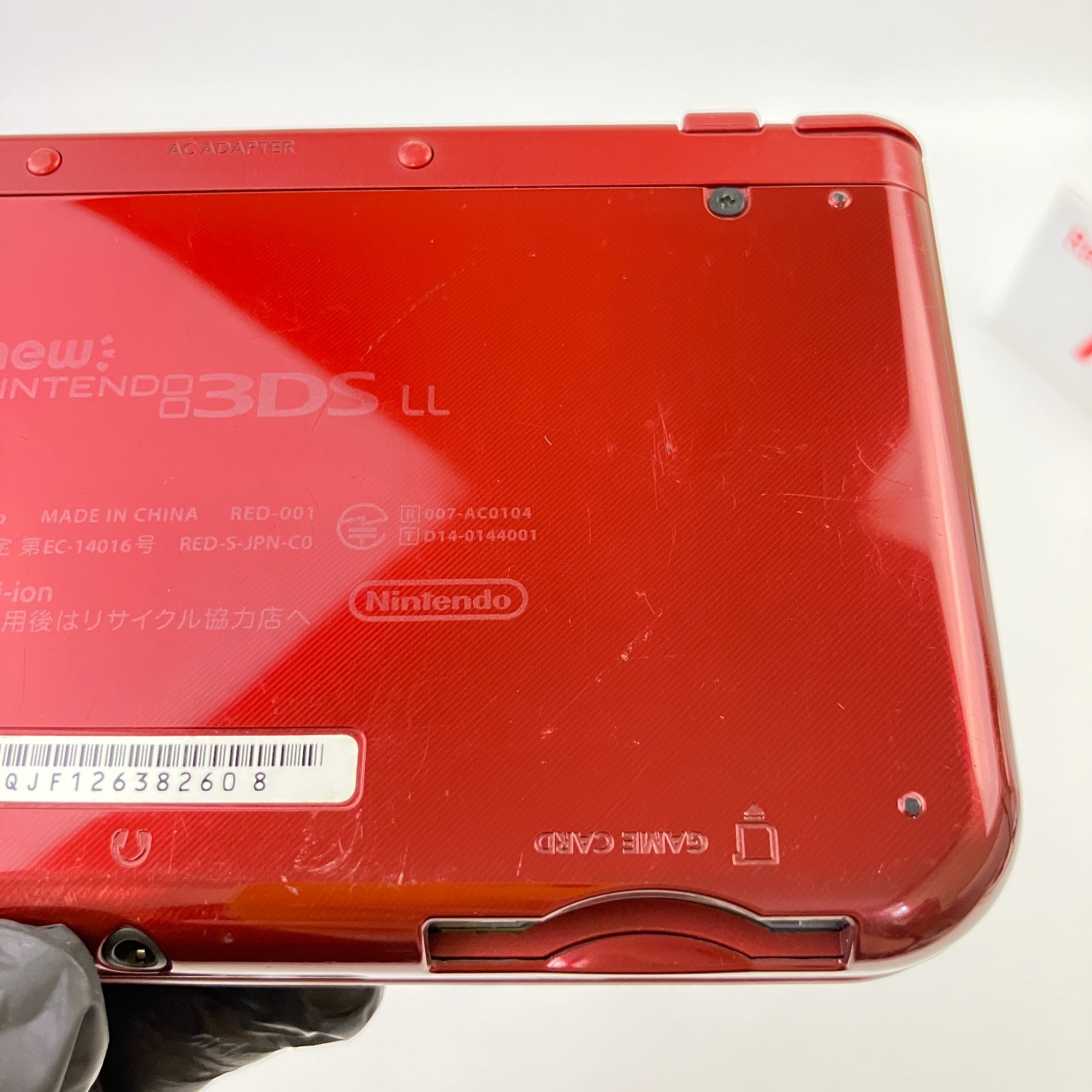 Nintendo new 3DS LL XL Metallic Red Console Rank A Region Japanese Only 43