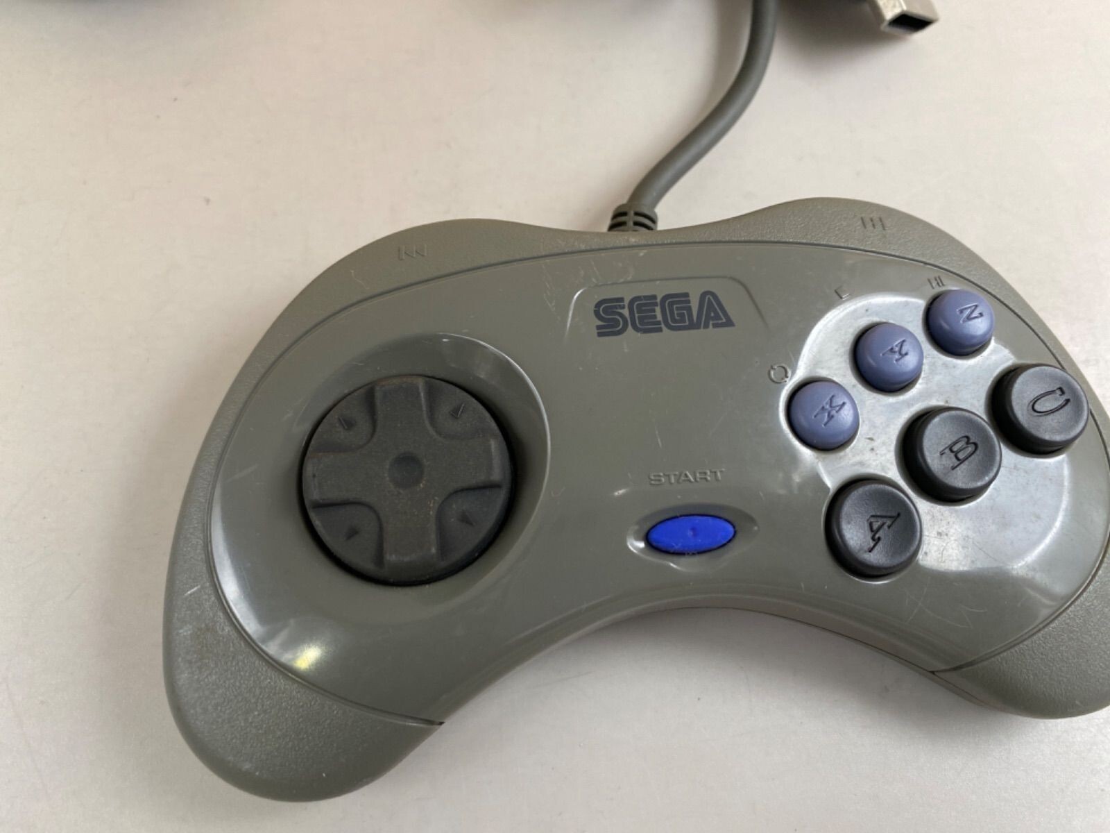 SEGA Saturn Console Gray HST-3210 Cable Tested 2 controller set Japan