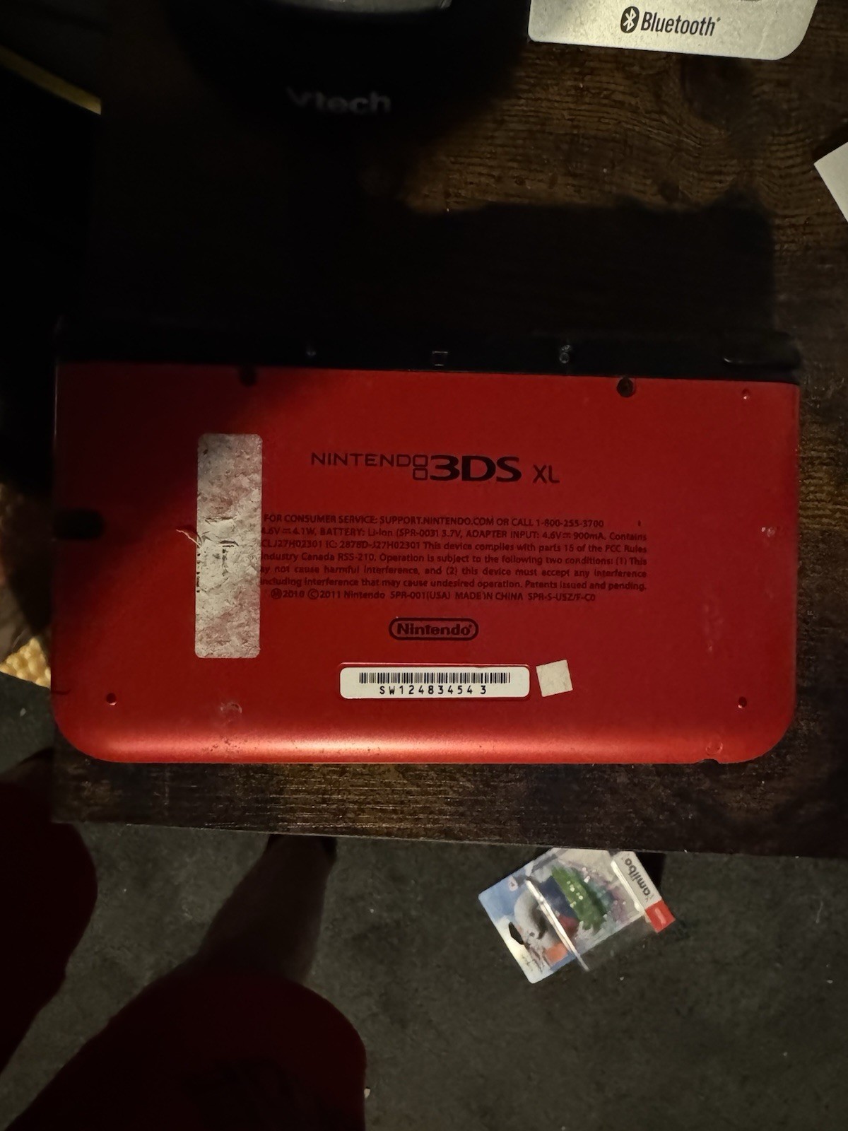 LUMA Nintendo 3DS XL SPR-001(USA) Red/Black read description