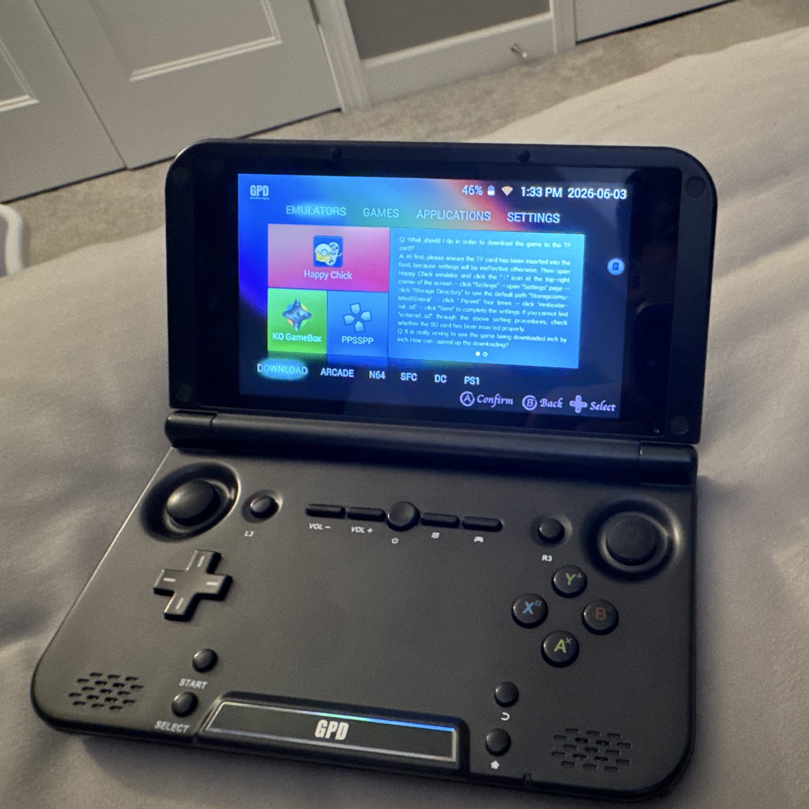 GPD XD Android Handheld Game Console Black