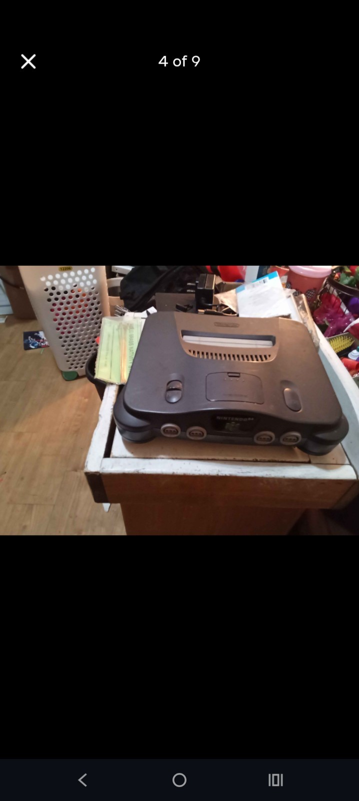 Nintendo 64 Gray Home Console Composite RCA with Power & AV Cables