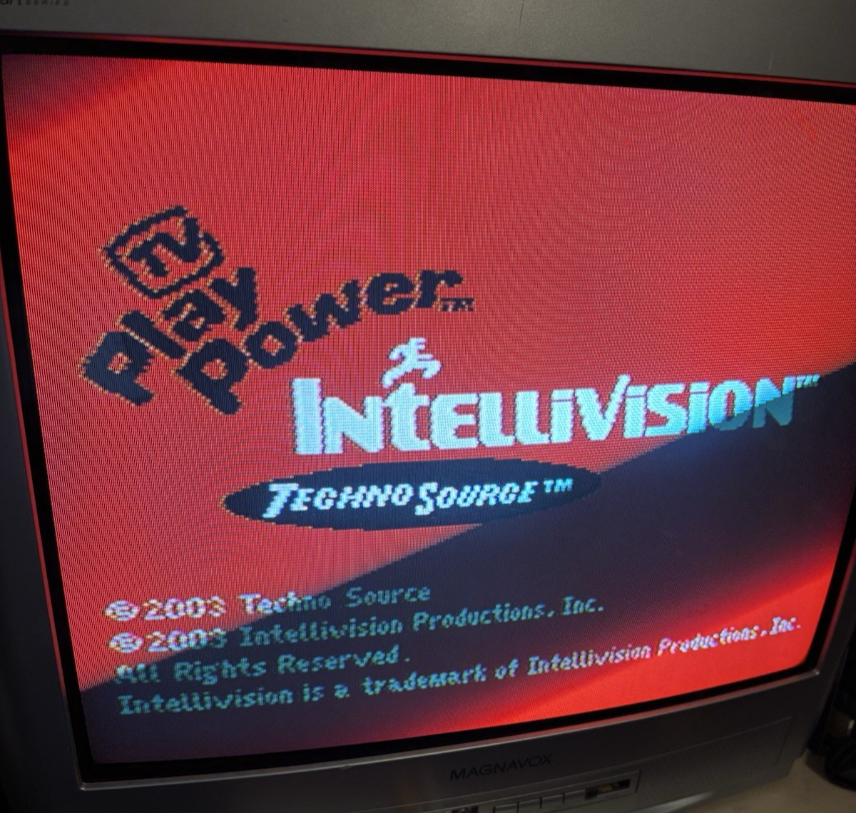 Techno Source TV Play Power Intellivision Video Game System w/25 Built-In Games