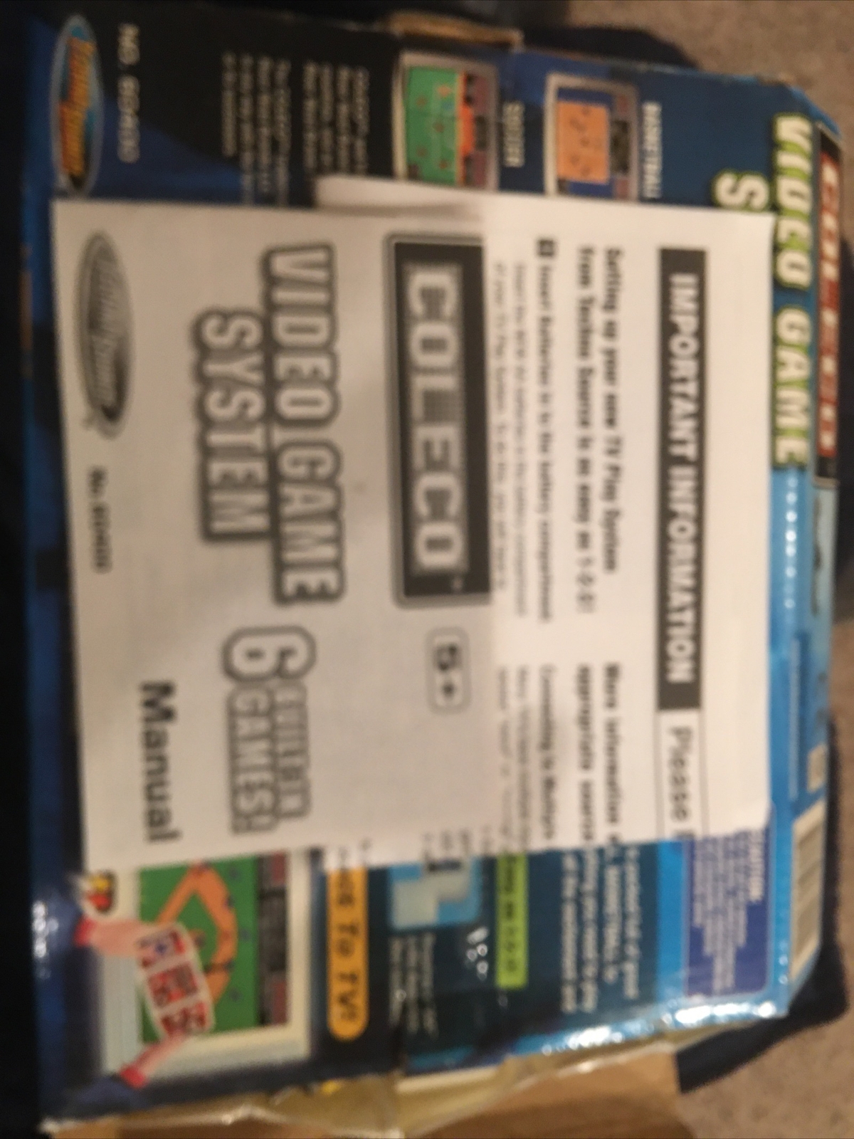 Coleco Video Game System 6 Built-In Games #60400 (2005) Open Box, Tested!