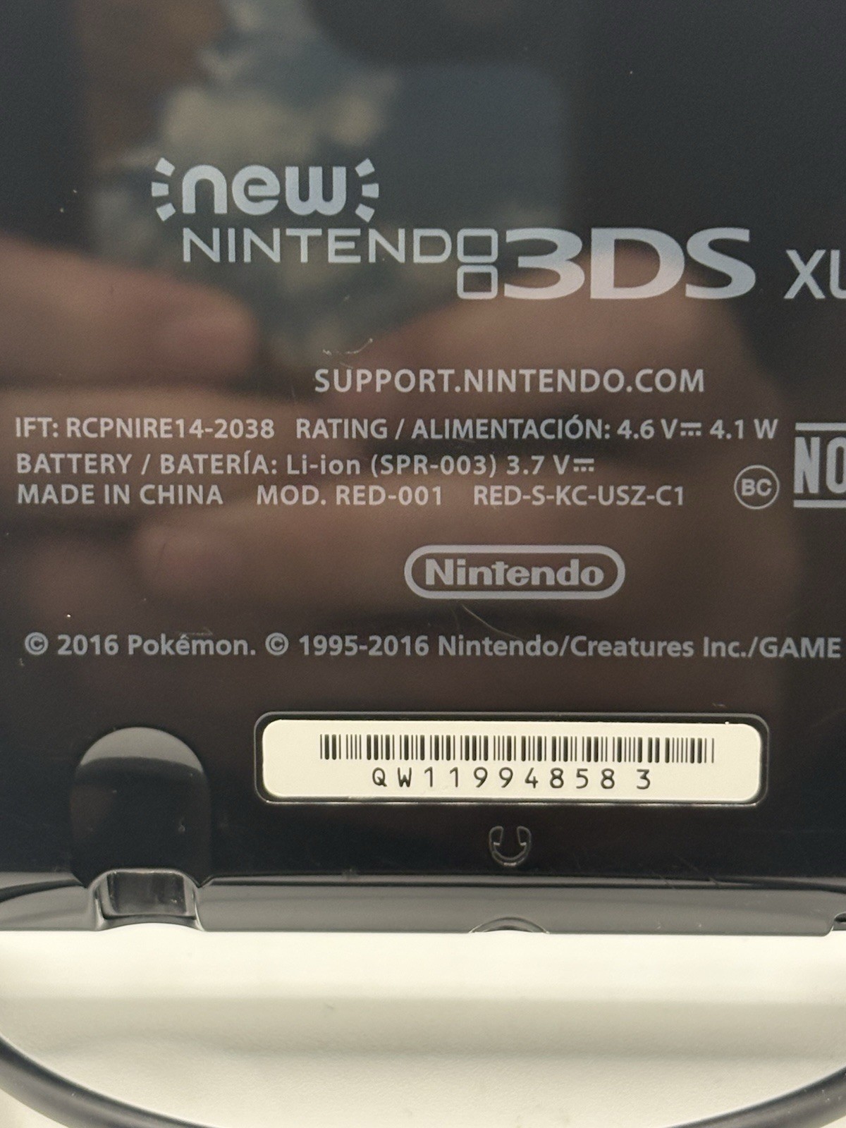 Nintendo New 3DS XL Limited Edition Solgaleo Lunala Black Handheld System