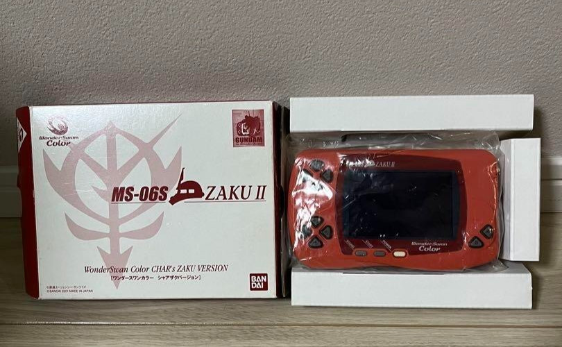 Bandai Wonderswan Color Char’s Zaku II Version Console MS-06S WS Boxed