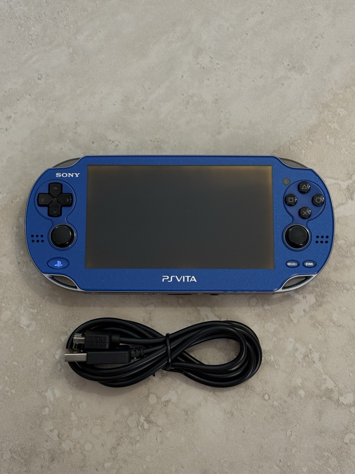 Sony PlayStation PS Vita OLED (PCH-1000) Sapphire Blue With Charger USA Seller