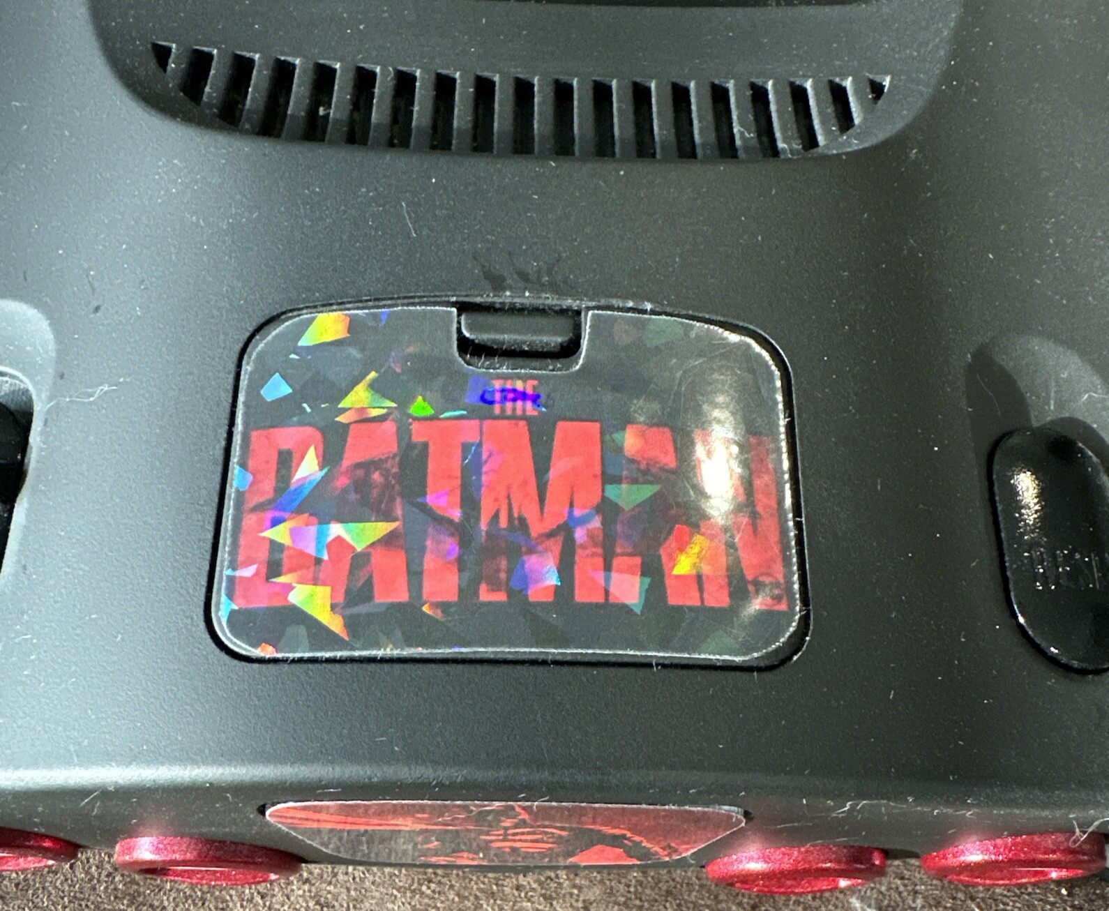 Custom “The BATMAN” N64 Console w/ Black Controller !