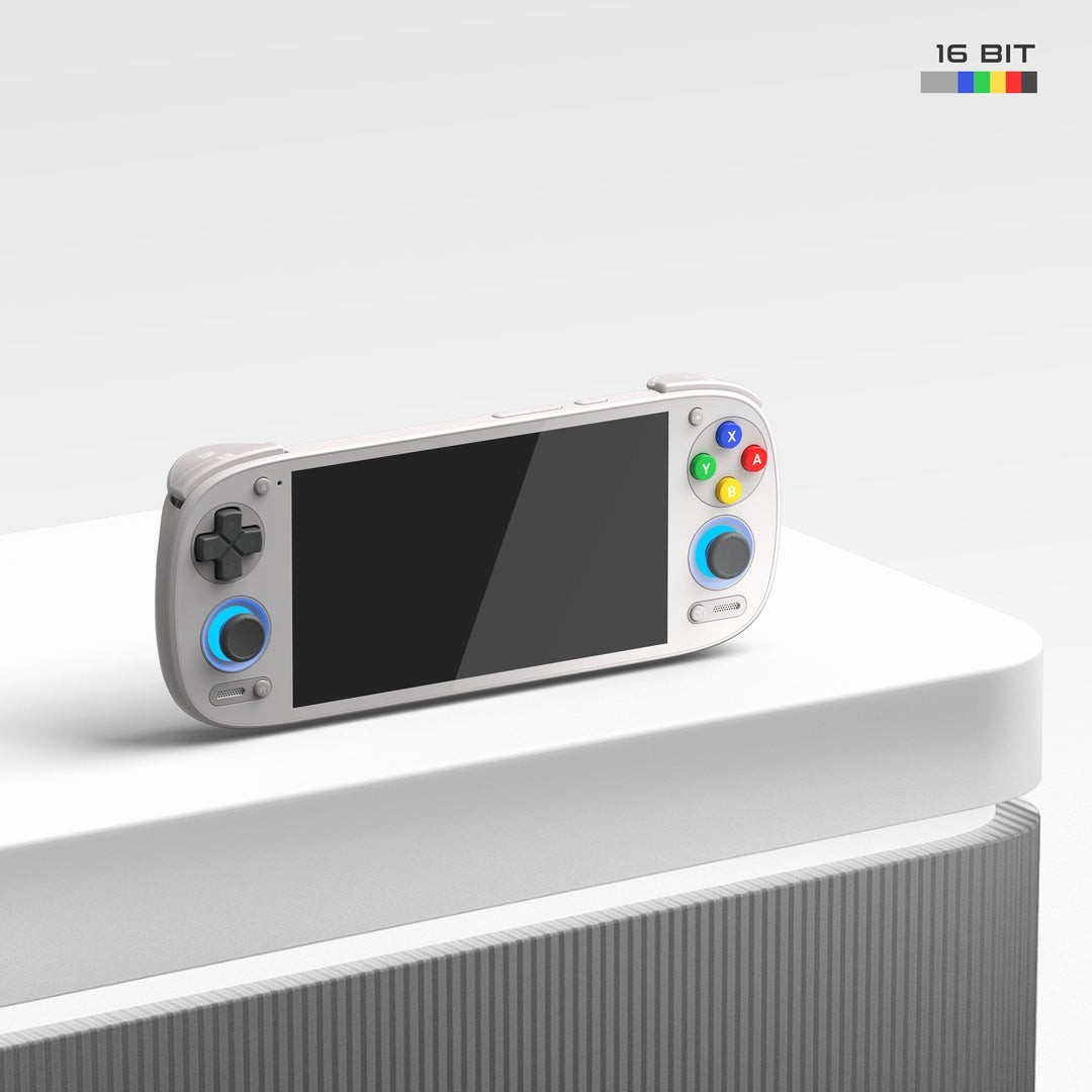 Retroid Pocket 5 Handheld Console 16 Bit Gray CIB AMOLED 128GB Free Shipping