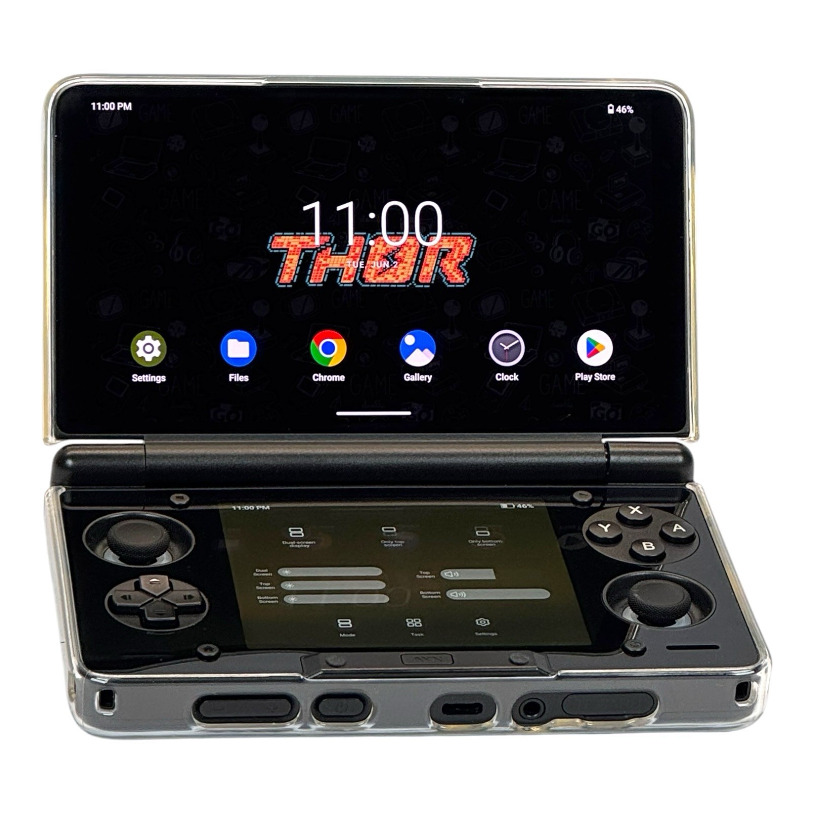 AYN Thor Pro Black OLED 12GB RAM | 256GB SSD – With Charger & Case
