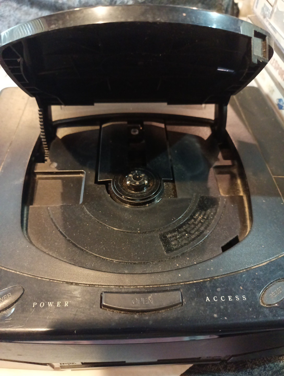 Sega Saturn Black Console and Controller Untested PLEASE READ DESCRIPTION**