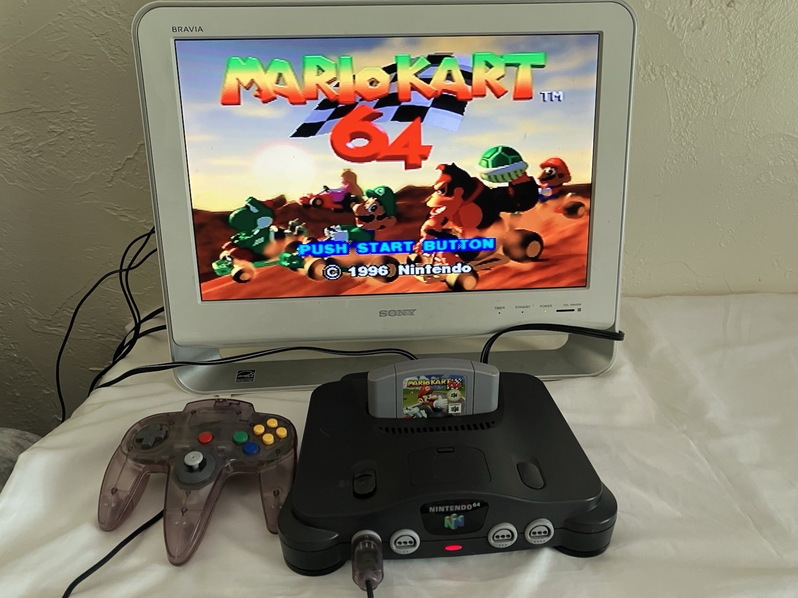 Nintendo 64 Console, OEM Grape Purple Controller New Thumbstick Tested Fast Ship