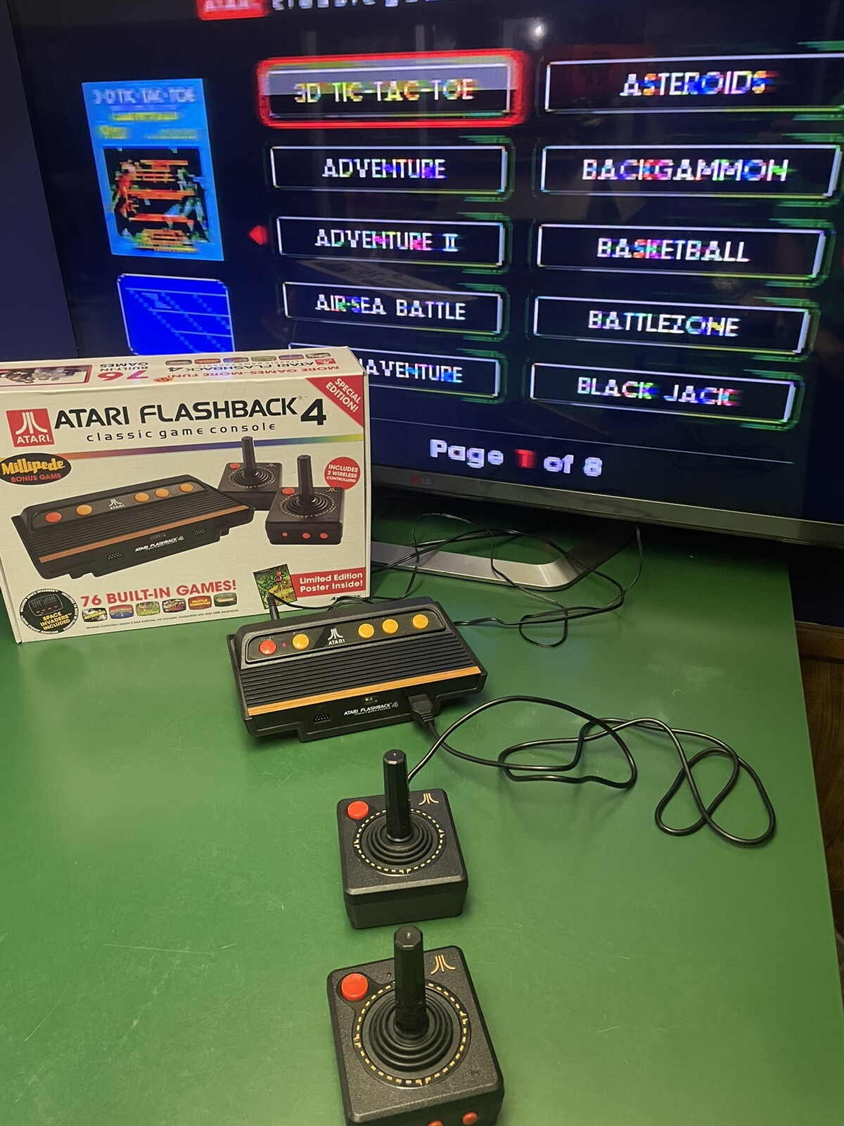 Atari Flashback 4 Console With Box – 76 Built In Games Space Invaders