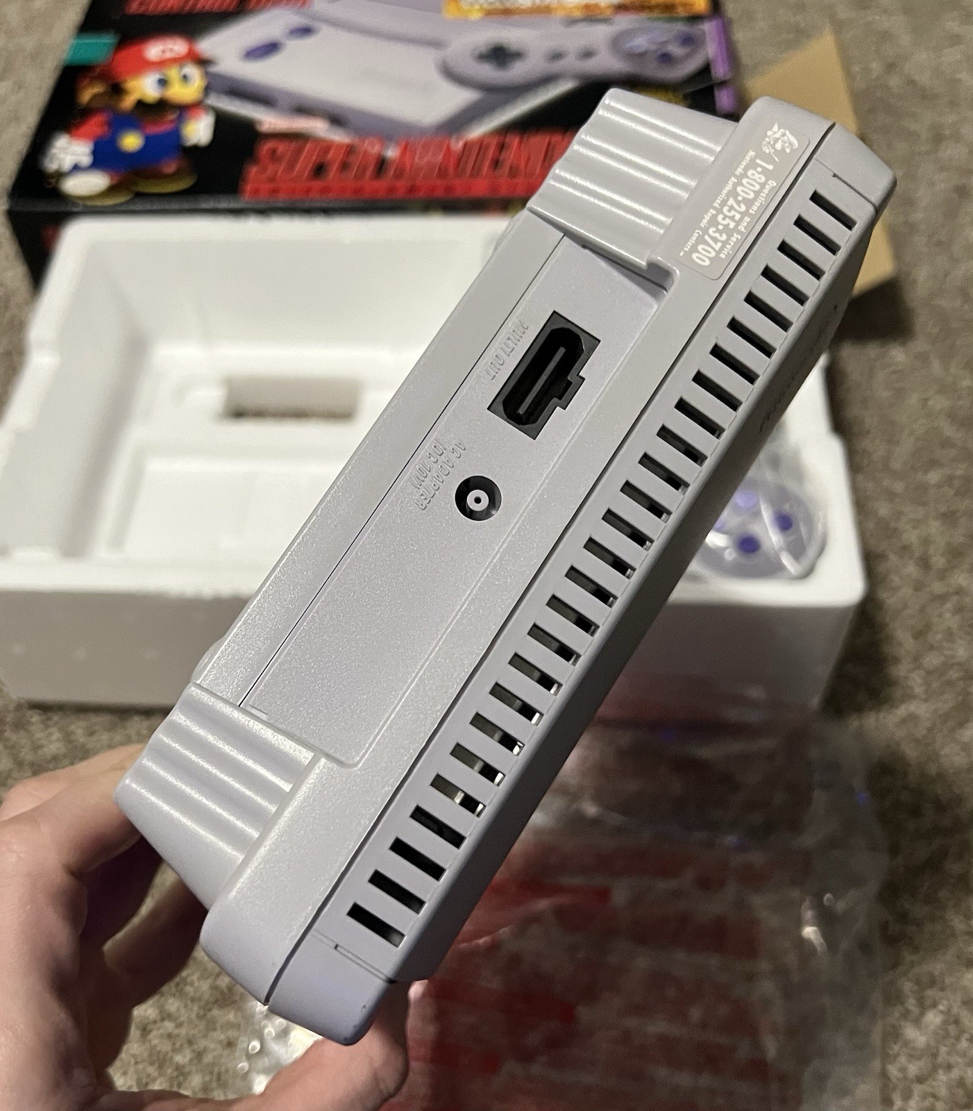 Super Nintendo Jr System Console CIB Bonus Controller Offer Variant Target SNES
