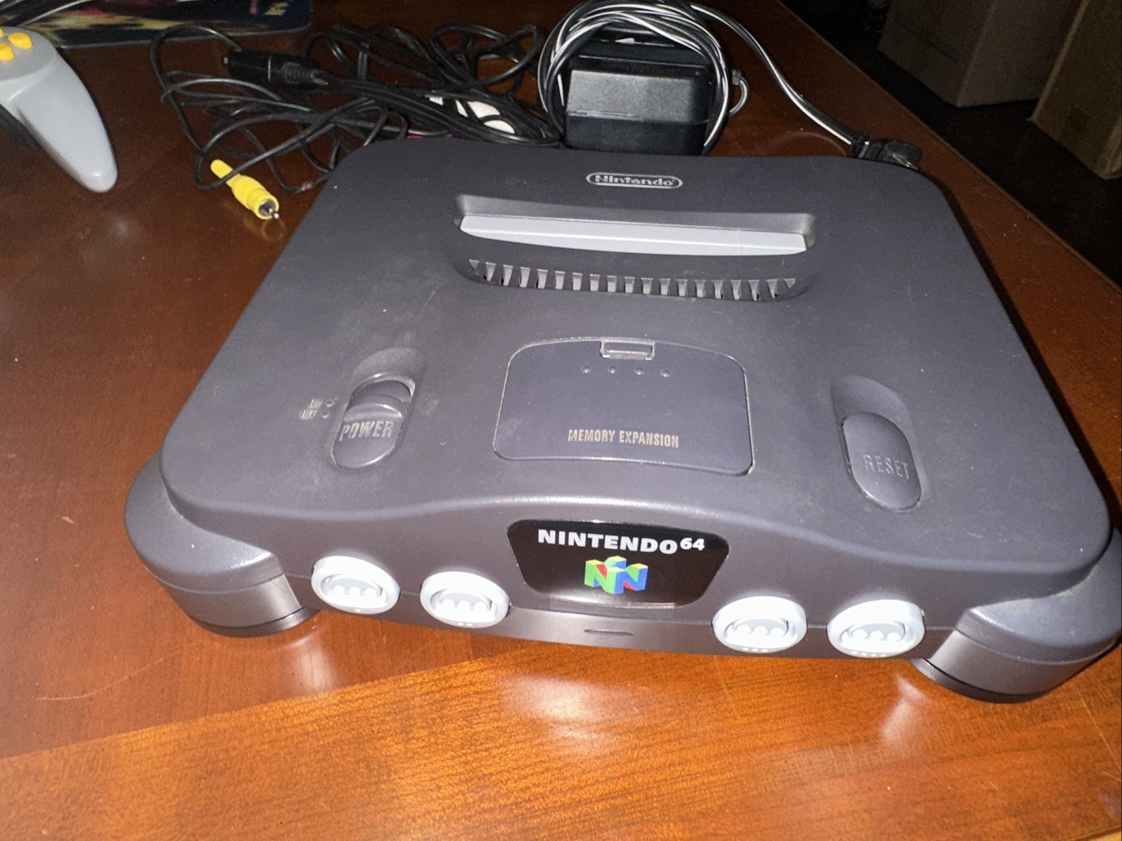 Nintendo 64 Console – Black w/ Controller, Power/AV