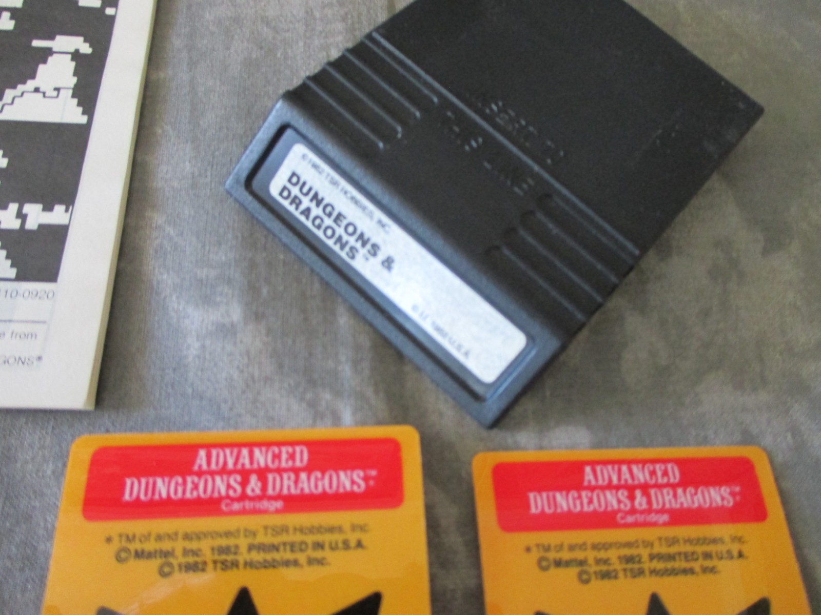 VINTAGE MATTEL INTELLIVISION II GAME CONSOLE WITH GAME 1982