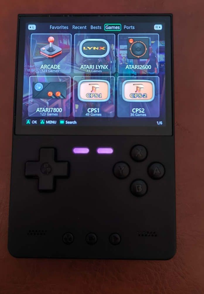 TrimUI Brick Black Retro Handheld Game Console with 64GB