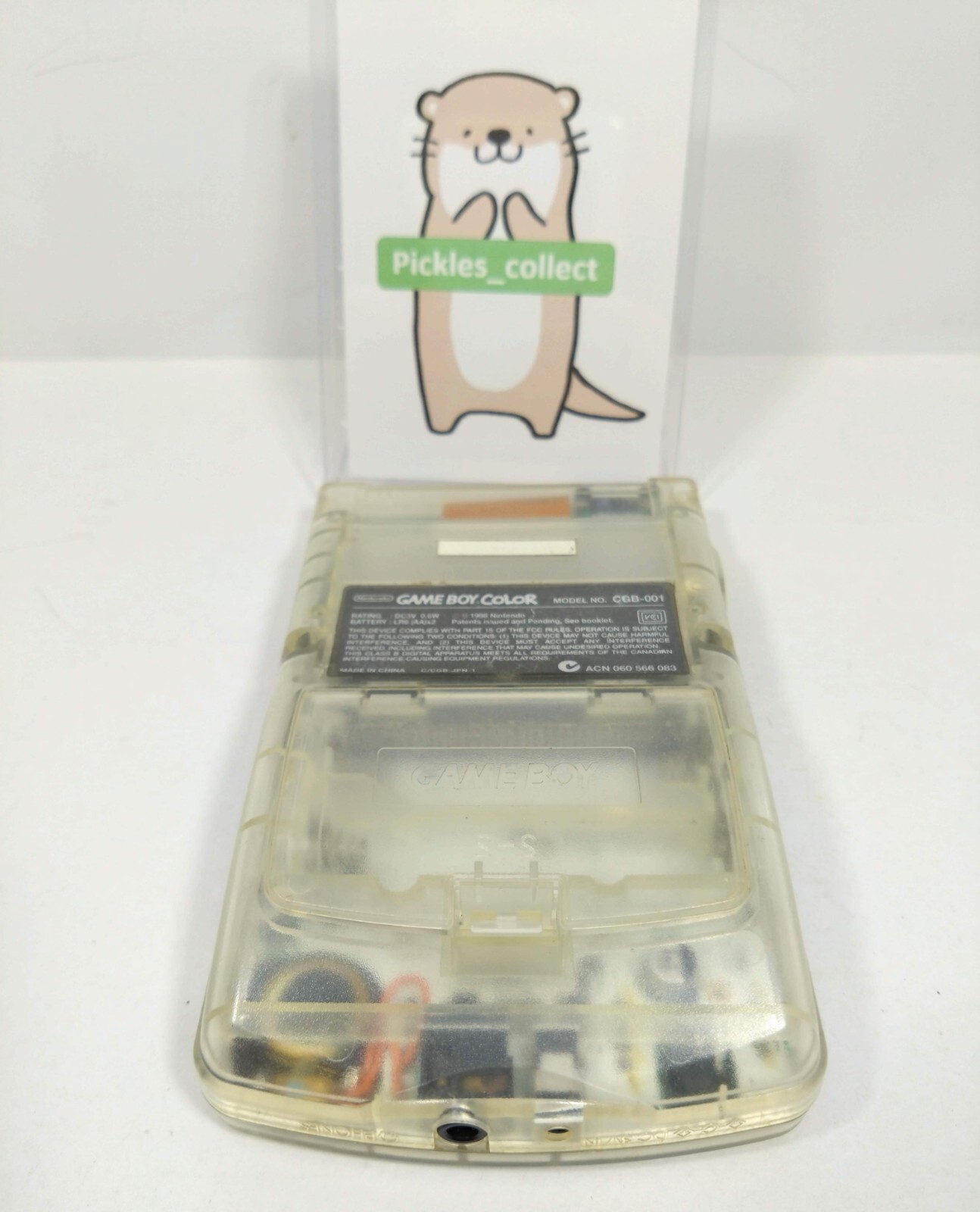 Nintendo CGB-001 Game Boy Color Clear Console only Tested GB GBC 0327H