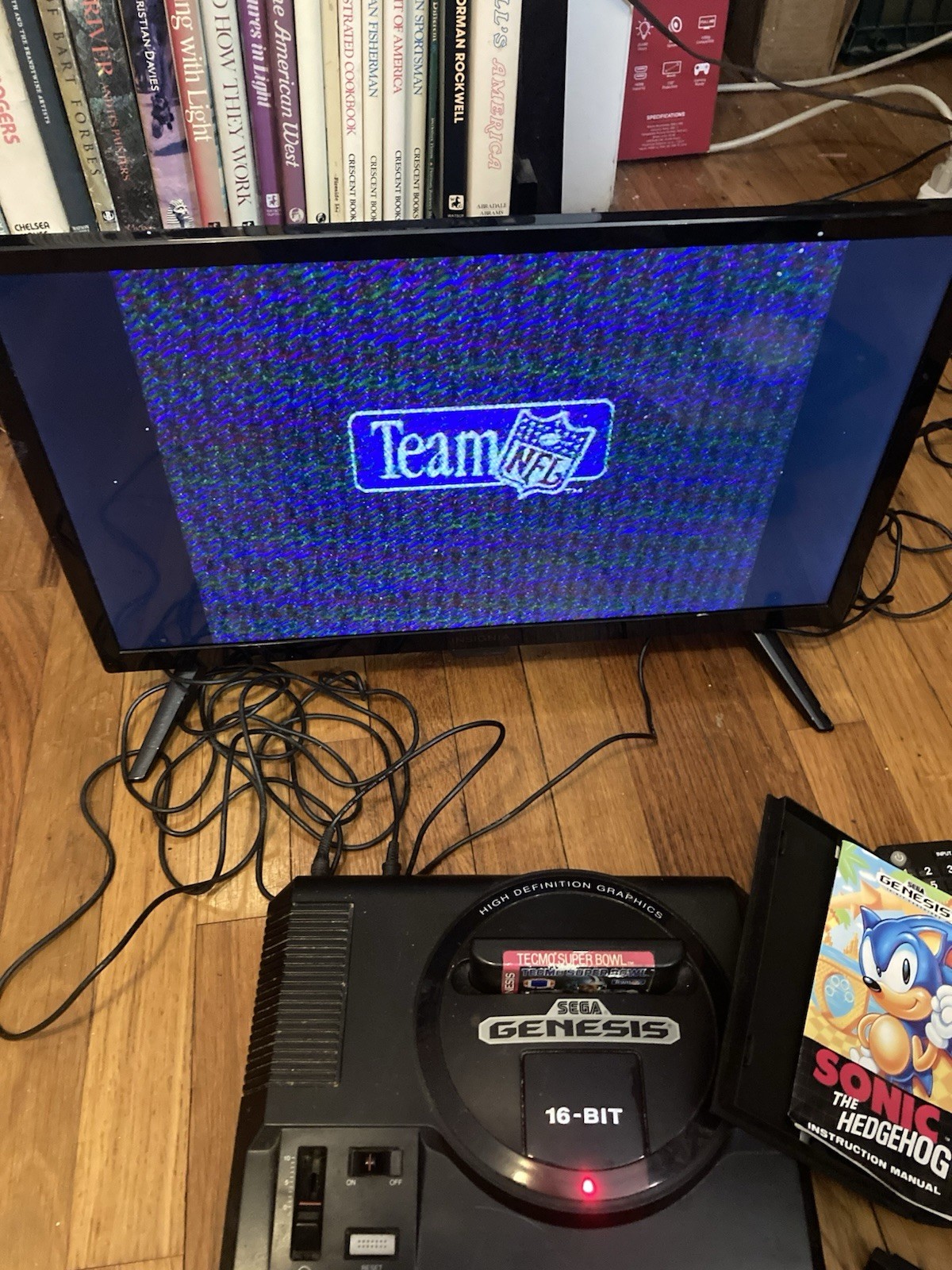 Vintage Sega Genesis with two xtra controls and three games TESTED!