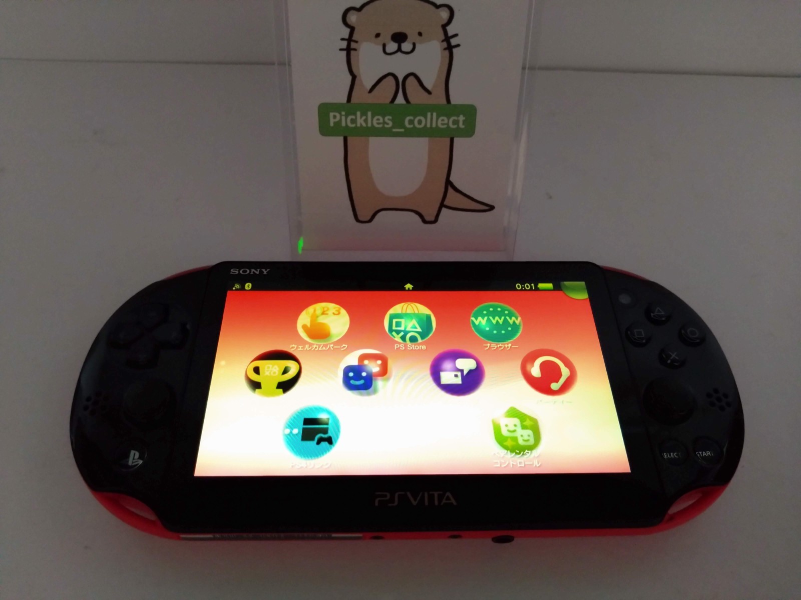 PS Vita Pink Black PCH-2000 ZA15 Console only Wi-Fi PSV Tested Sony 0611G