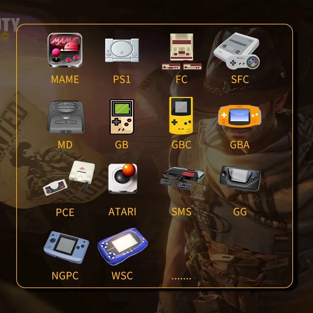 New SF3000 Retro Game Handheld Console Player Emulator 4.5 Inch With 20000 Games