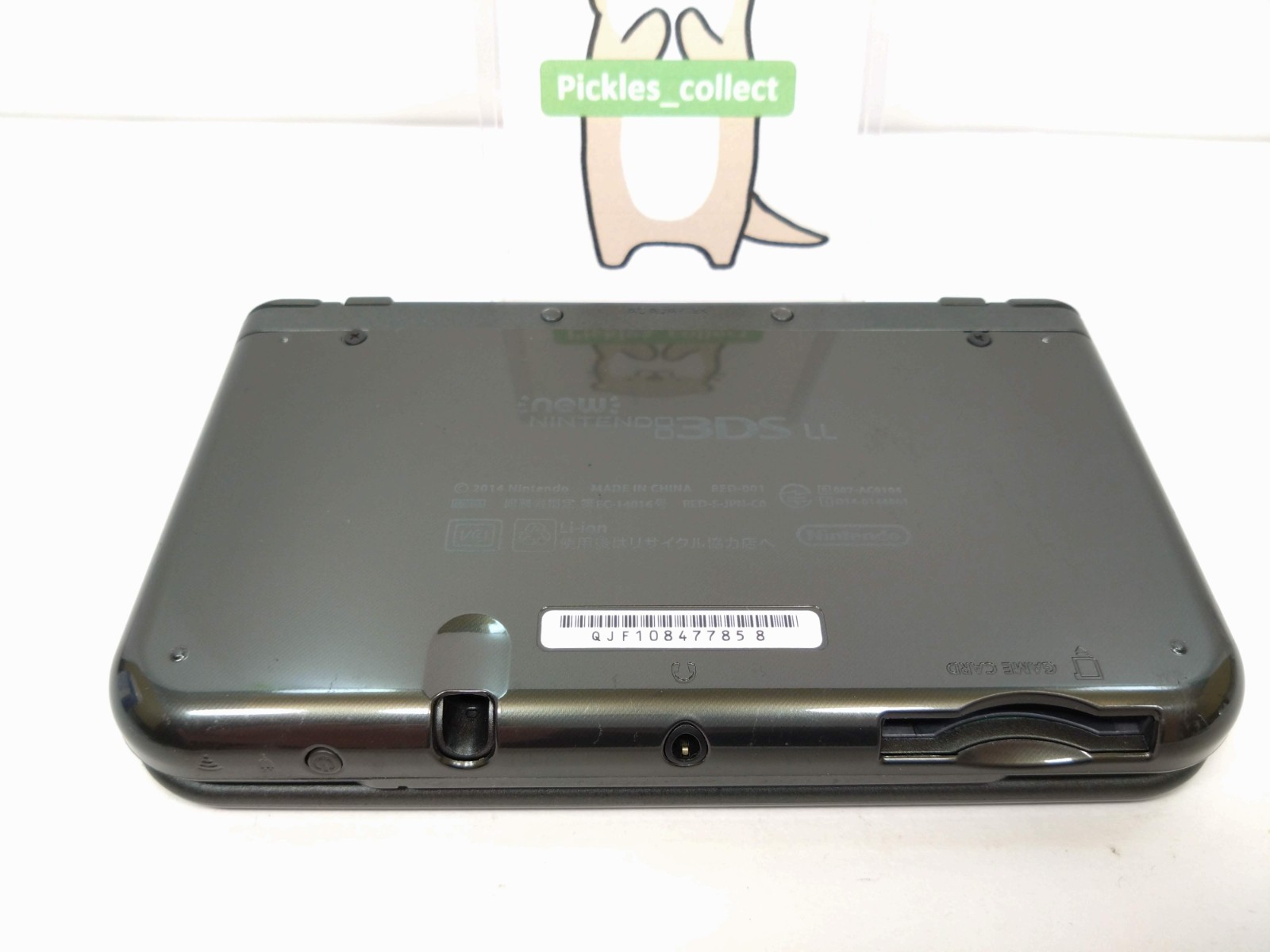 Nintendo New 3DS LL XL Metallic Black RED-001 w/Stylus 4GB Japanese Tested 0601G