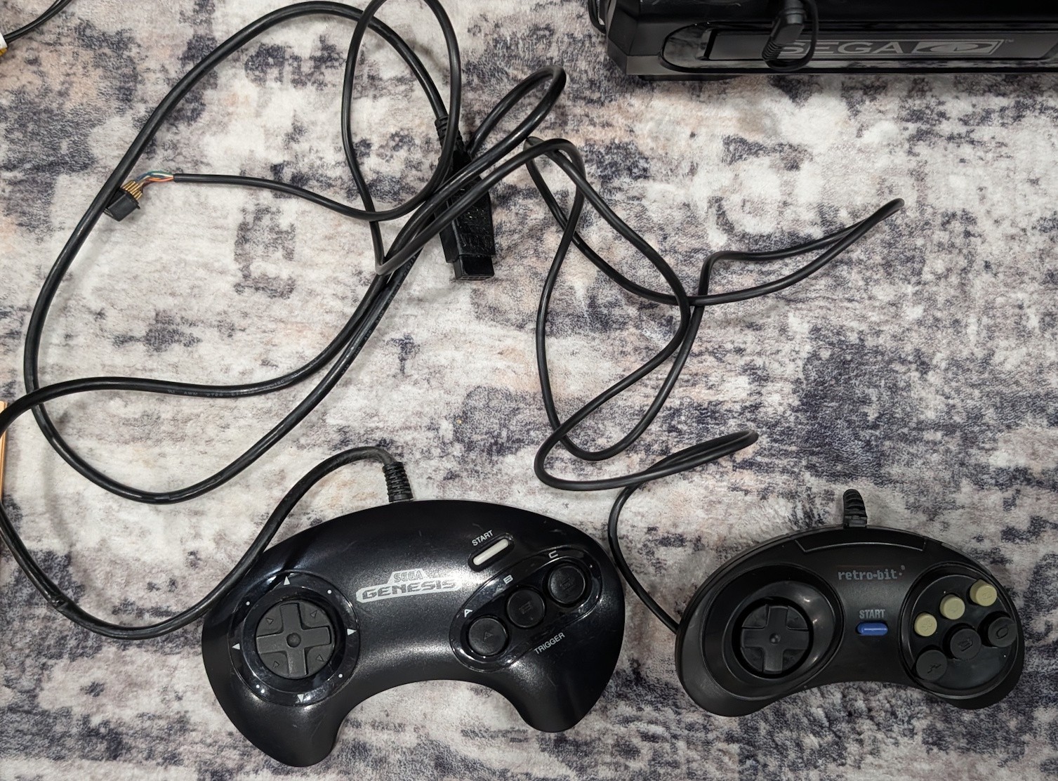 SEGA CD Model 1 +Genesis Working Tested +controllers +AV Cables