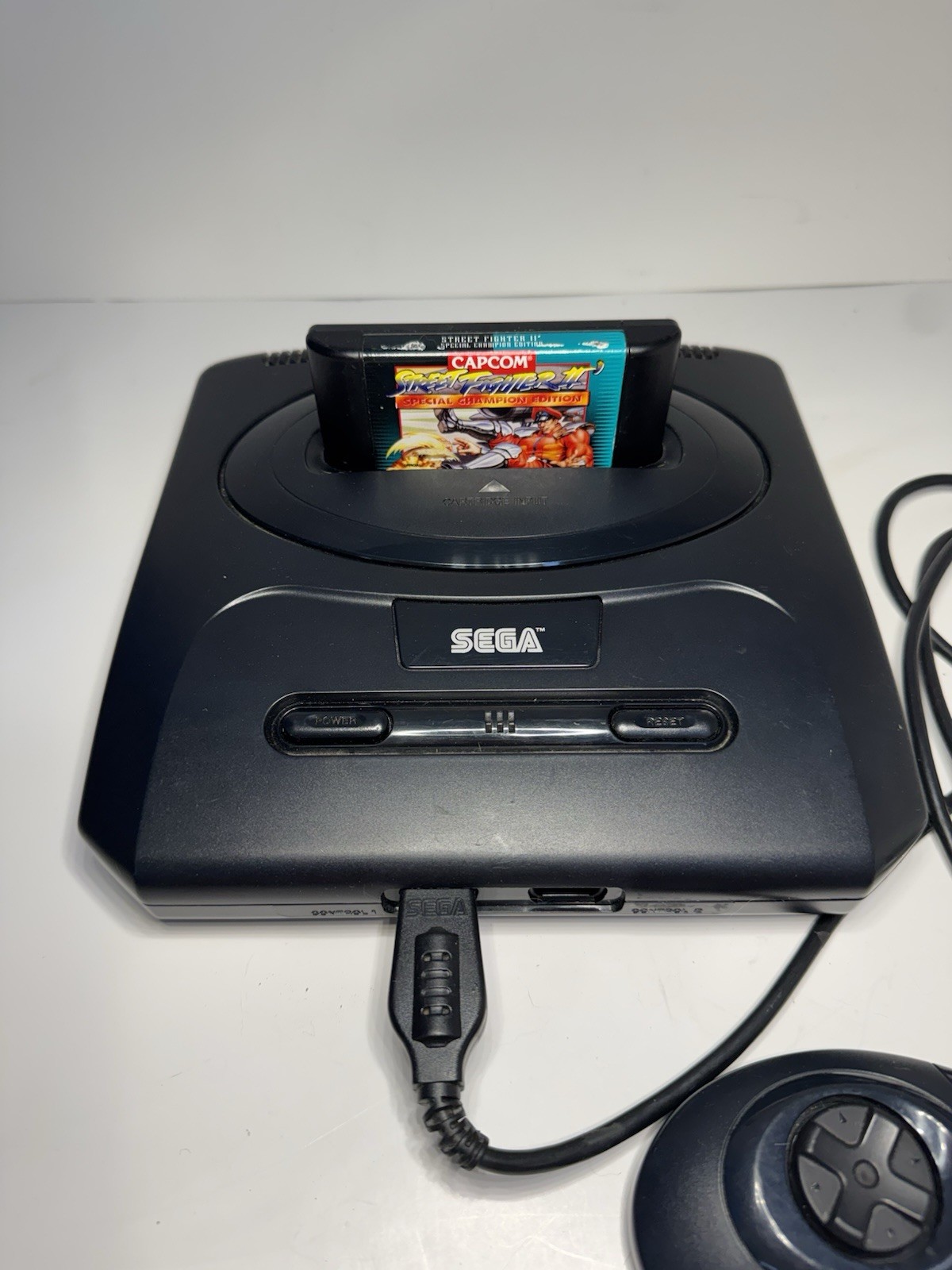 Sega Genesis Model 1 Console MK-1631 + Controller & Street Fighter II Untested