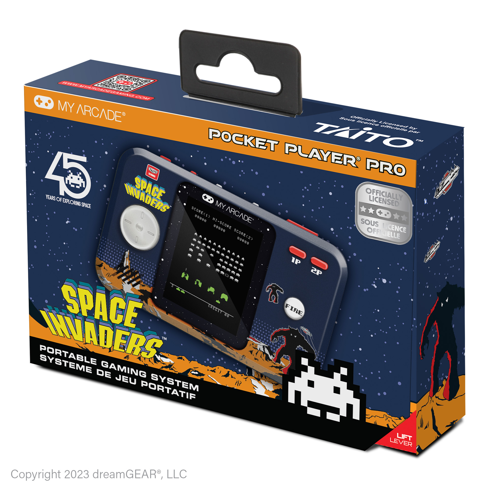 My Arcade Space Invaders Pocket Player Pro: Portable Video Game System, 2.75″