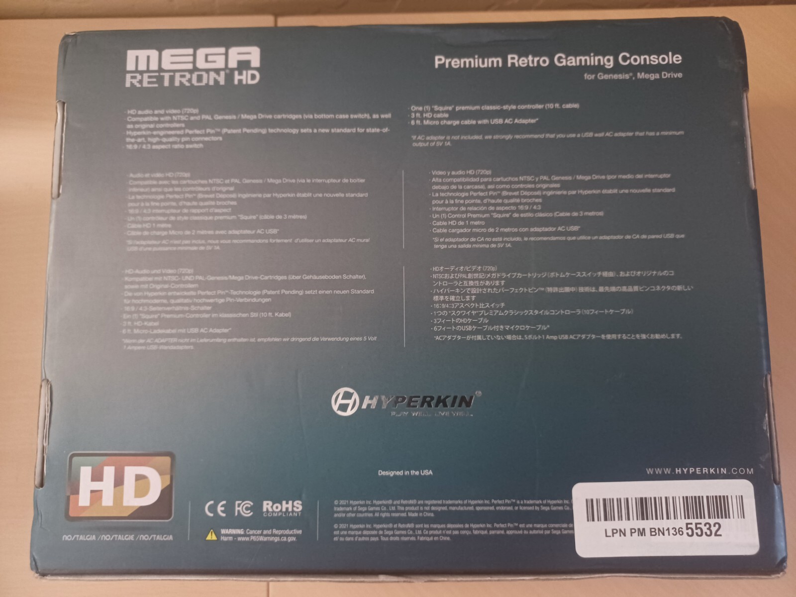 Mega Retron HD Premium Retro Gaming Console for Sega Genesis/Mega Drive