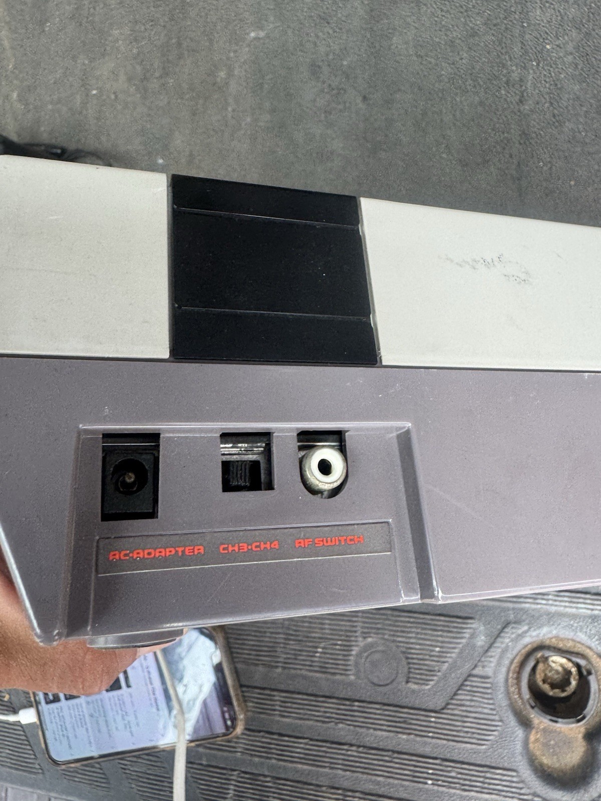 Nintendo NES Console NES-001 RF Channel Select NTSC-U/C Gray