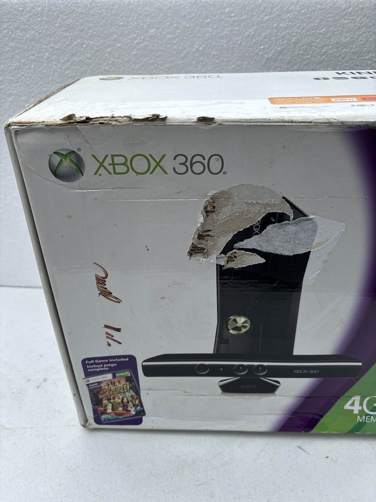 Microsoft Xbox 360 S Gaming Console and Kinect 4gb In Box Tested Look
