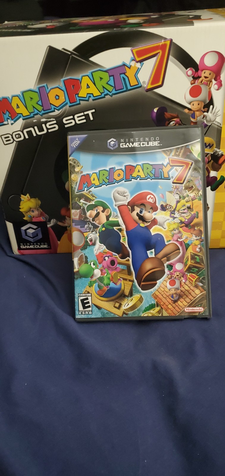 Nintendo GameCube Mario Party 7 Game Console Bonus Set TESTED In Box Game US