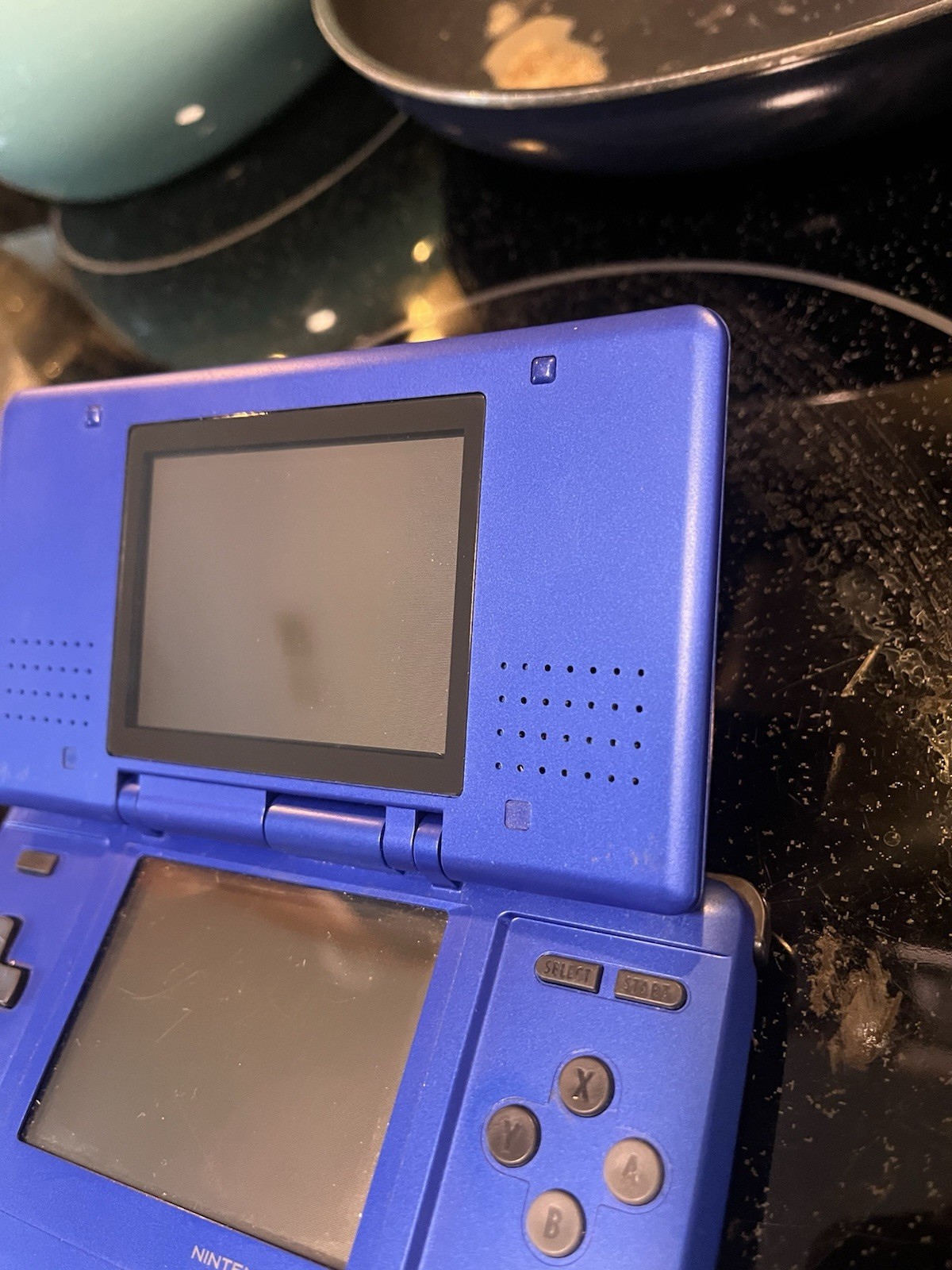 Original Nintendo DS NTR-001 Blue (No Stylus) FULLY TESTED & WORKING