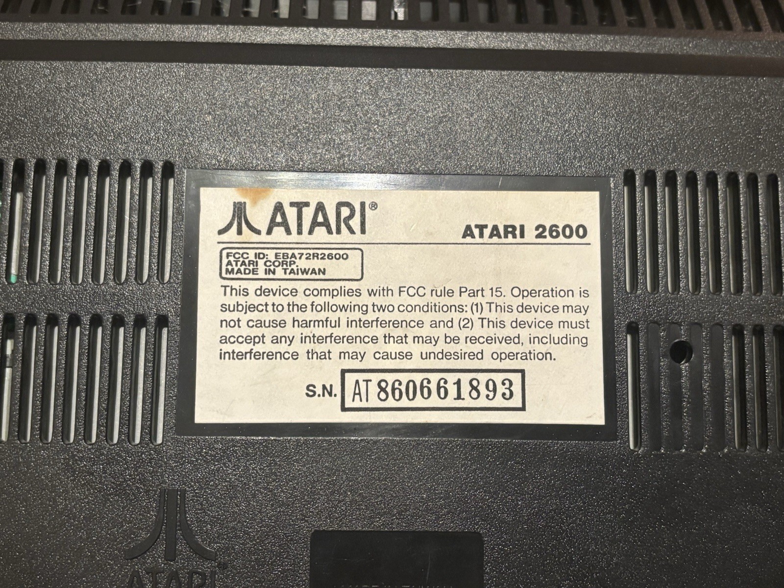 Atari 2600 Jr Console, Controllers, Games, Asteroid, Rare Short Rainbow, Tested!