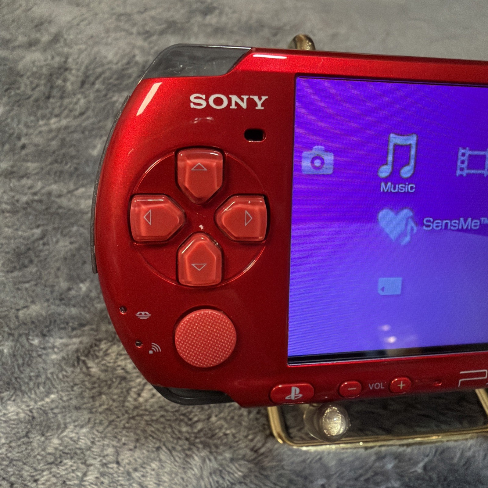 Sony PSP 3000 RED UMD DRIVE NOT WORKING 128 Gb Micro Sd CARD included