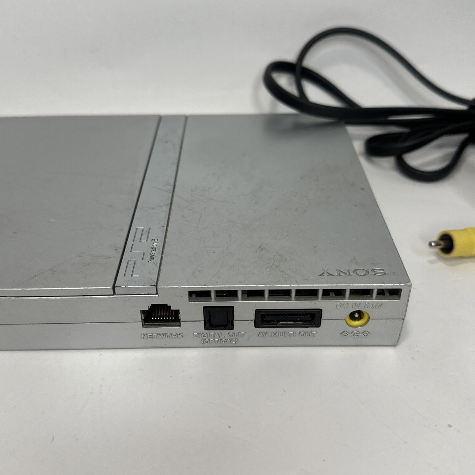 Sony PS2 PlayStation 2 Slim SILVER Console Bundle SCPH-79001 Tested With Games
