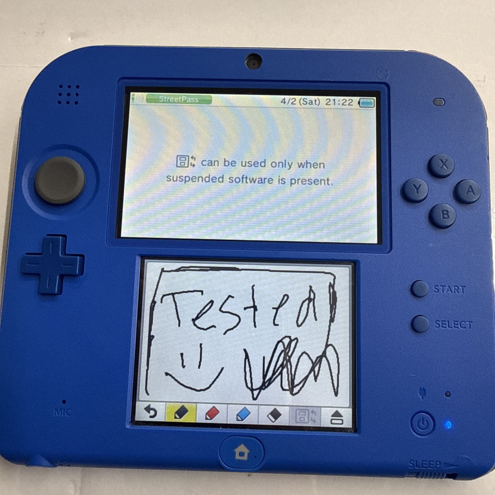 3ds – Blue Red Console Nintendo 2ds Handheld Video Game Console L Button Issues